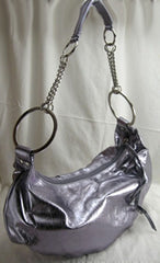 Small Handbags with Metal Rings & Chain Handles