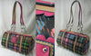 Handbags with Trendy Plaid Design & Double Chain Handle Straps